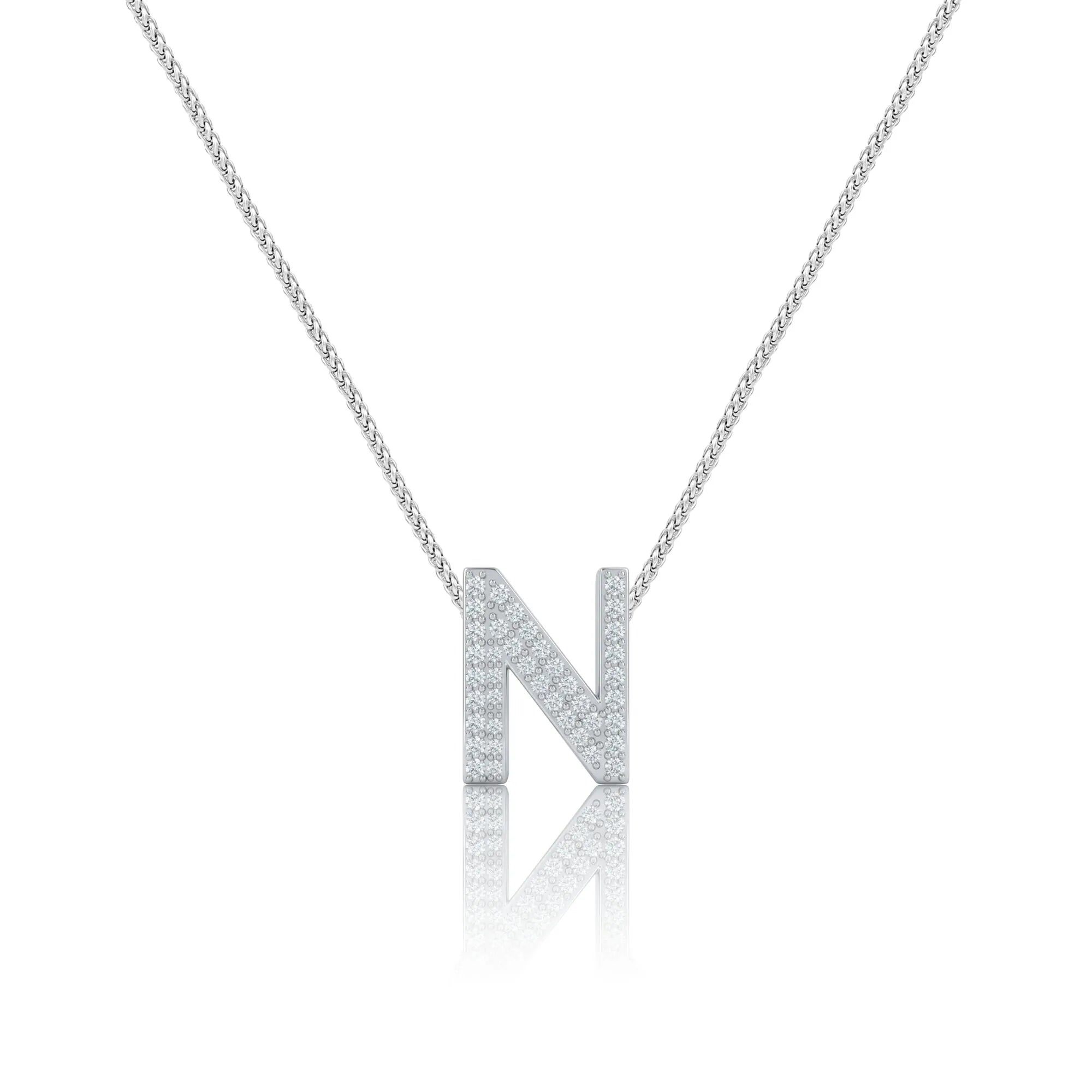Silver Letter N / Nu Charm