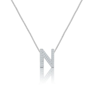 Silver Letter N / Nu Charm