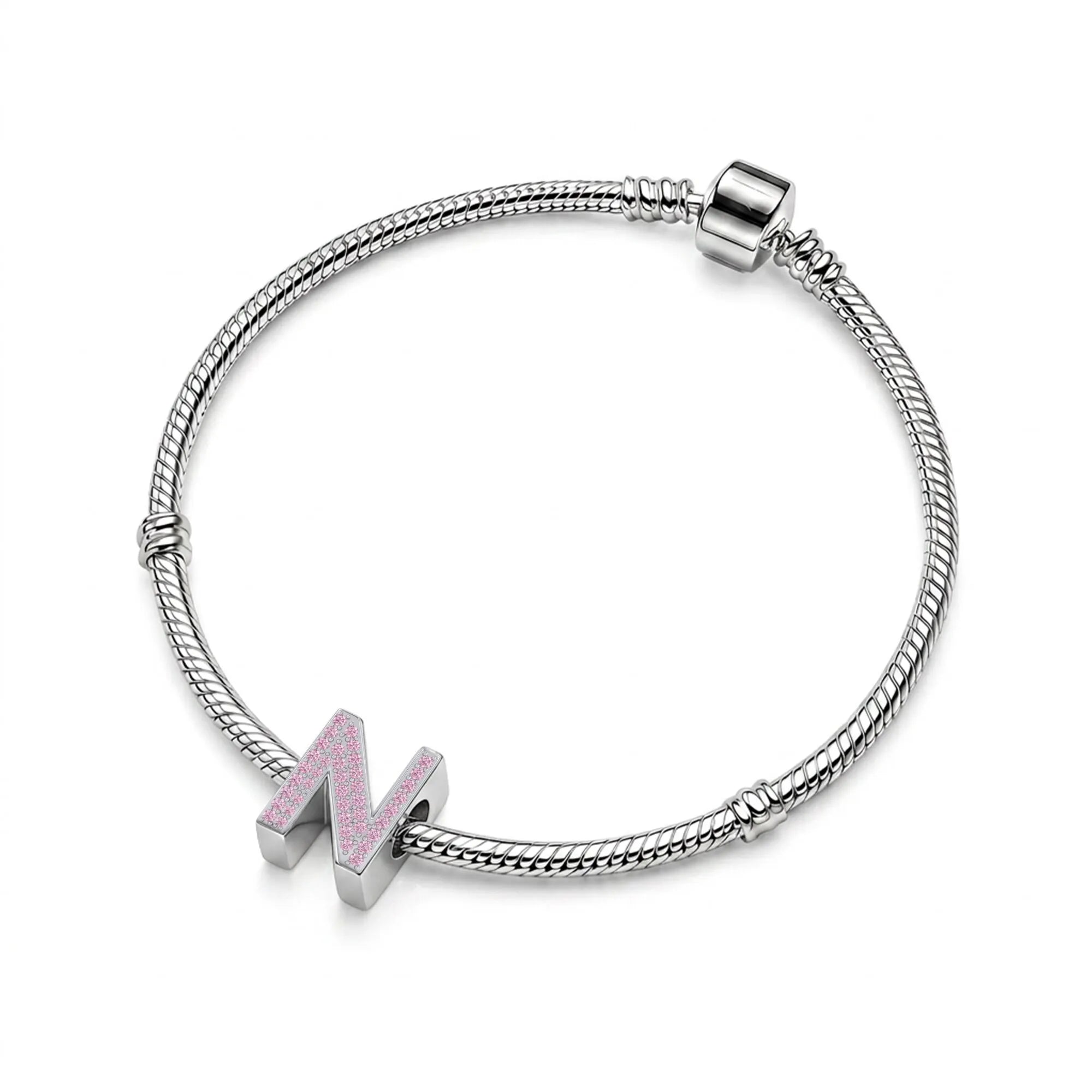 Pink Letter N / Nu Charm