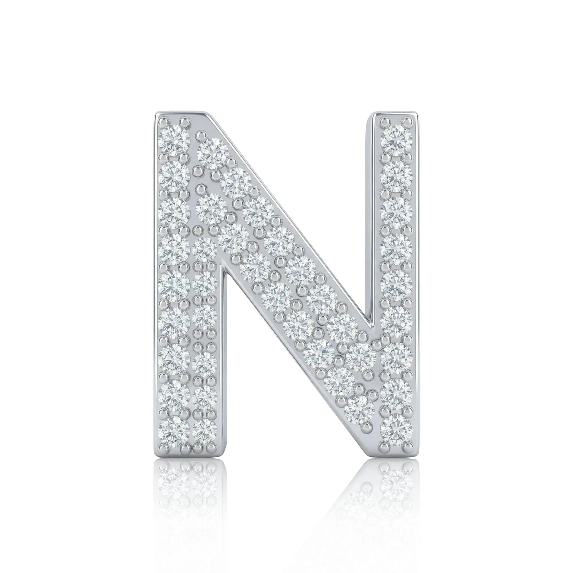 Silver Letter N / Nu Charm