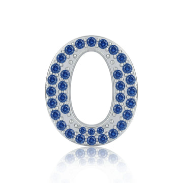 Blue Letter O / Omicron Charm