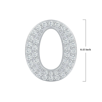 Silver Letter O / Omicron Charm
