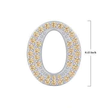 Gold Letter O / Omicron Charm