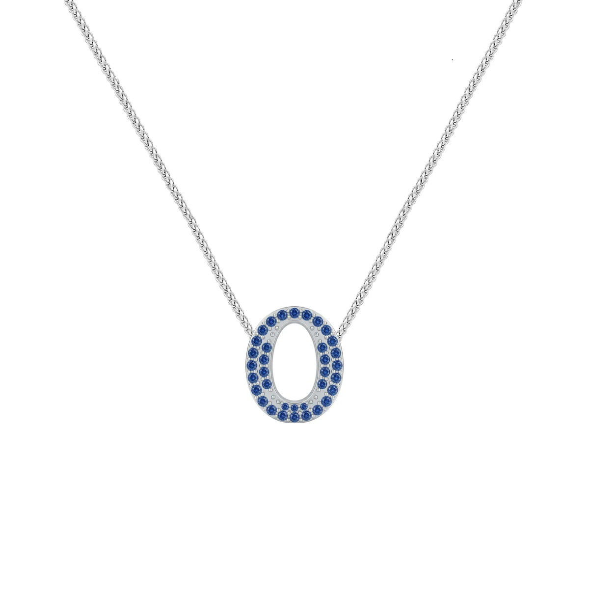 Blue Letter O / Omicron Charm