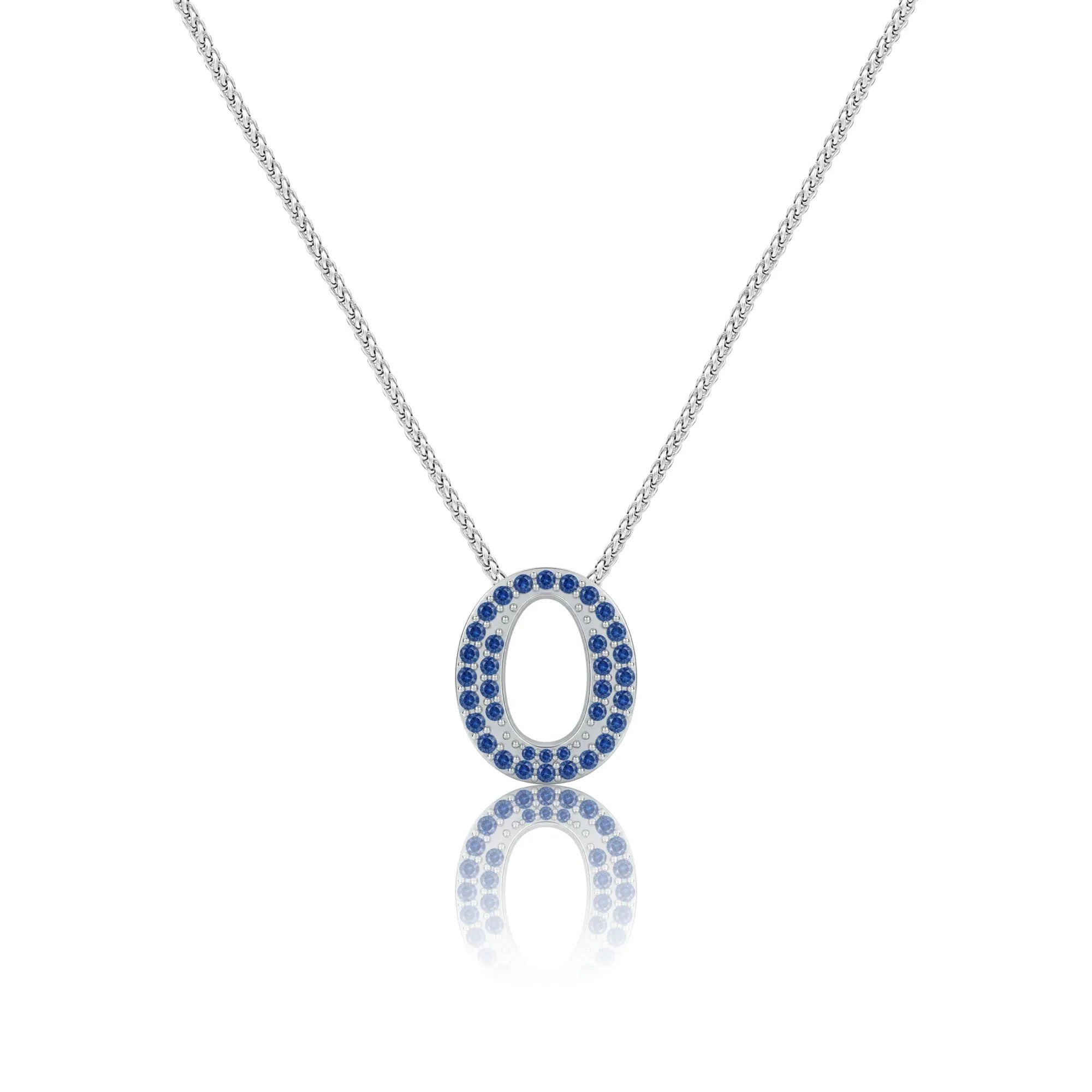 Blue Letter O / Omicron Charm