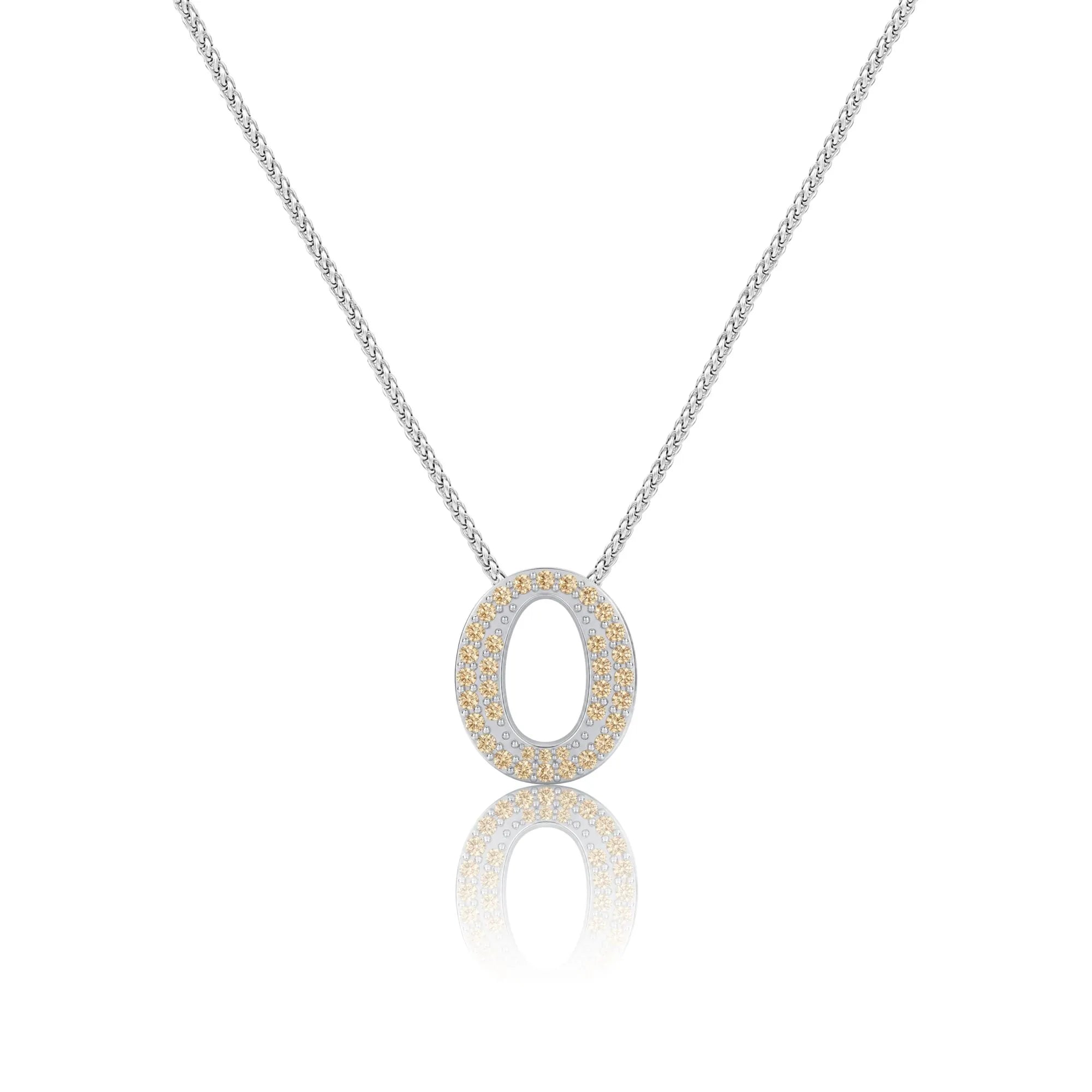 Gold Letter O / Omicron Charm