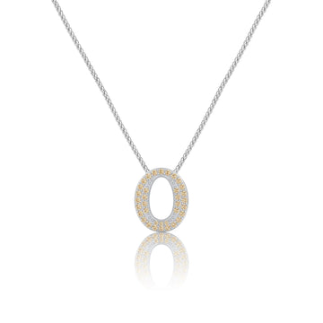 Gold Letter O / Omicron Charm