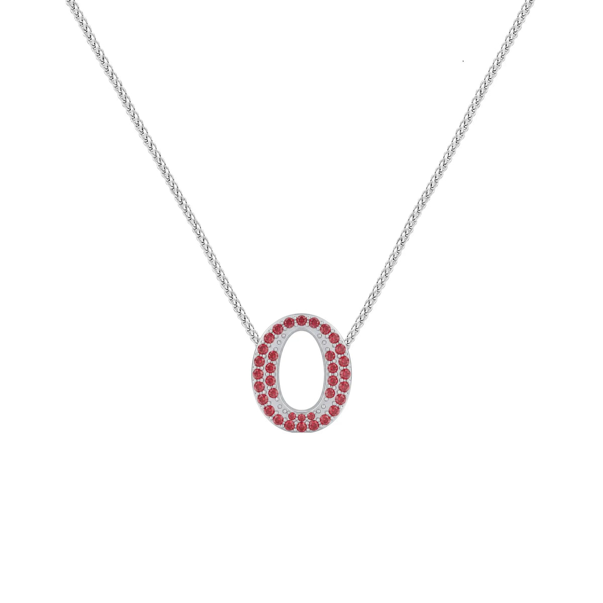 Red Letter O / Omicron Charm