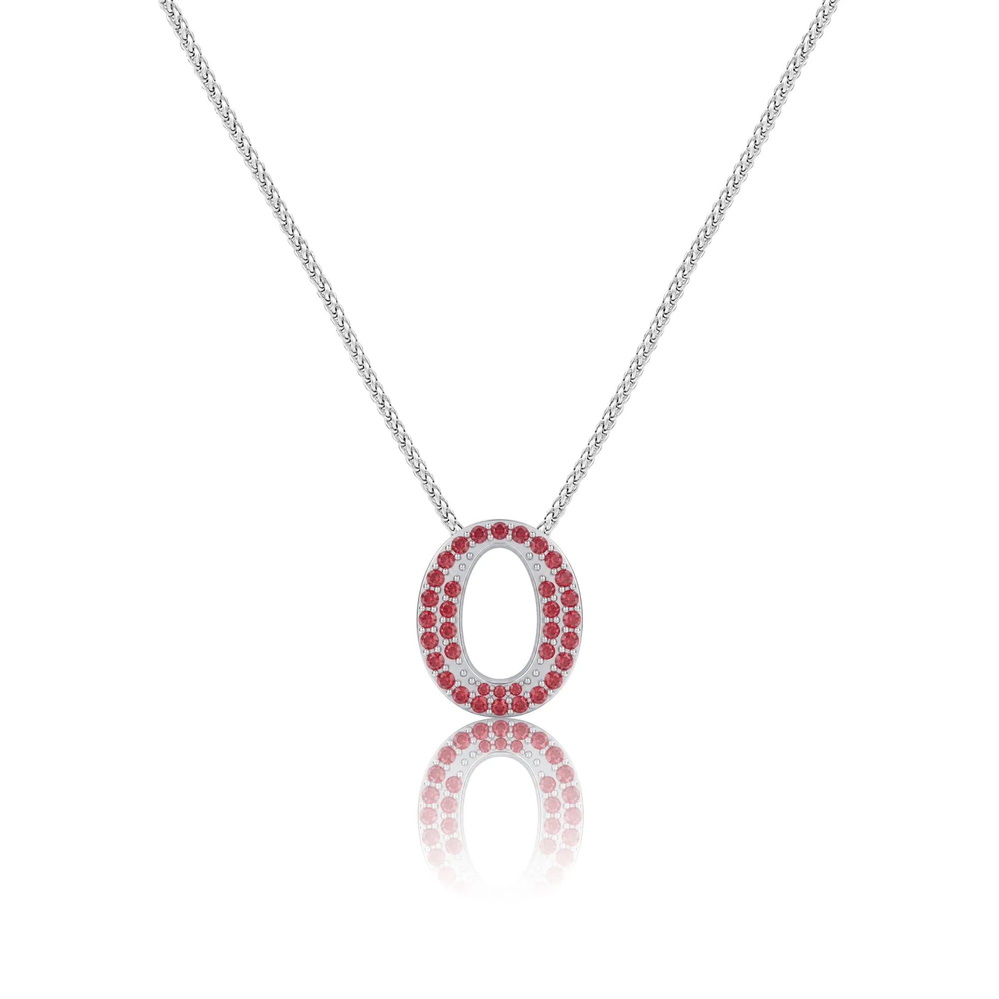 Red Letter O / Omicron Charm