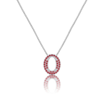 Red Letter O / Omicron Charm