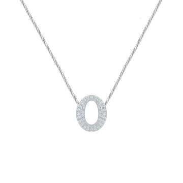 Silver Letter O / Omicron Charm