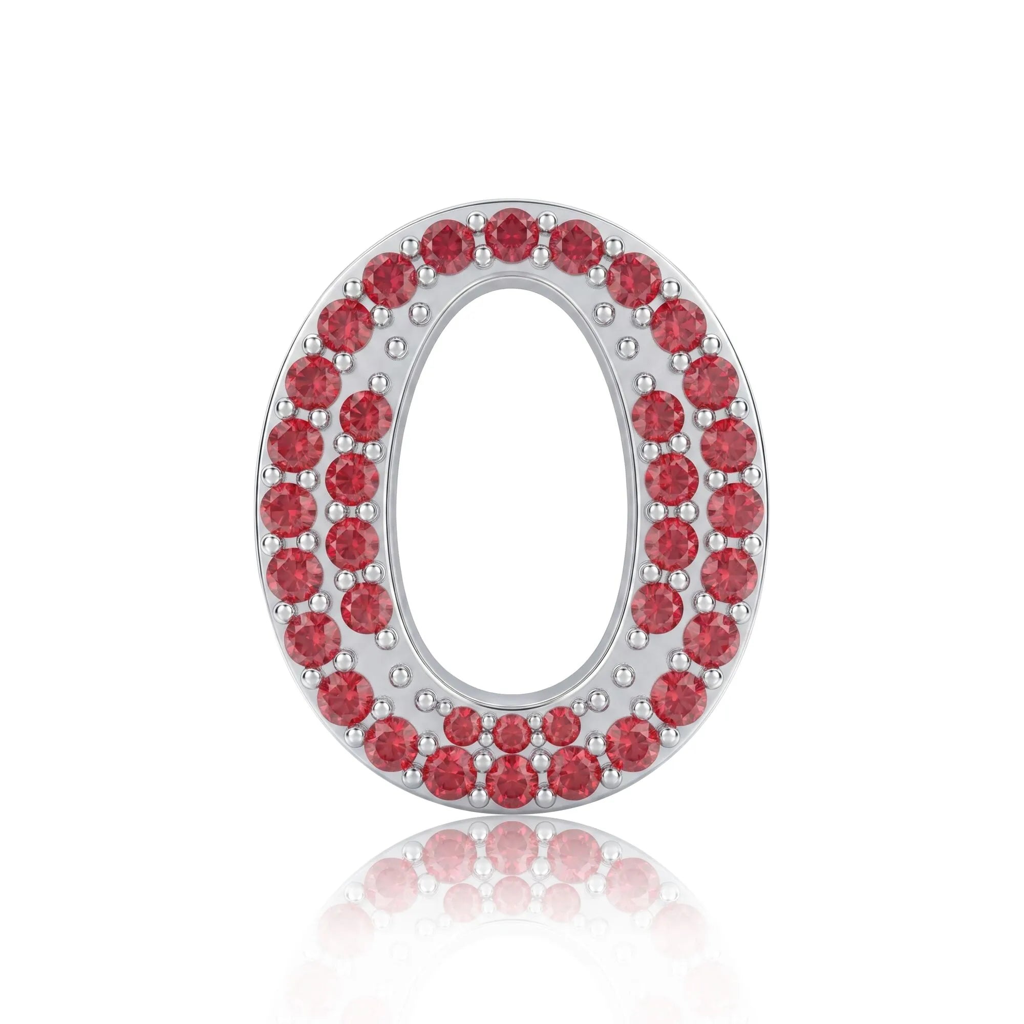 Red Letter O / Omicron Charm