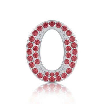 Red Letter O / Omicron Charm