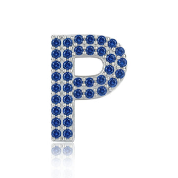 Blue Letter P / Rho Charm