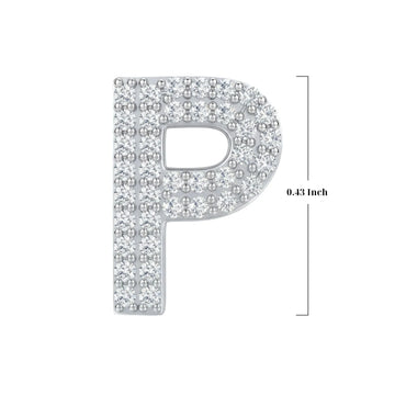 Silver Letter P / Rho Charm