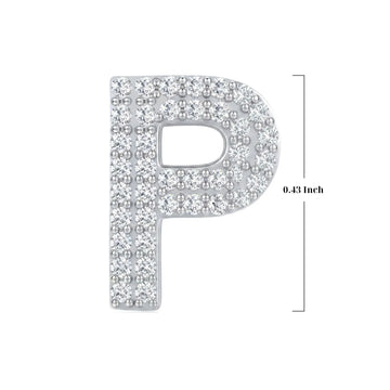 Silver Letter P / Rho Charm
