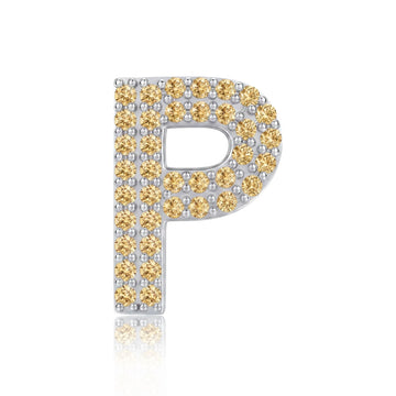 Gold Letter P / Rho Charm