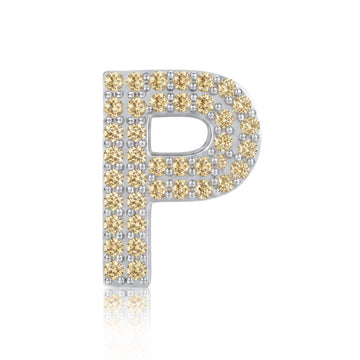 Gold Letter P / Rho Charm