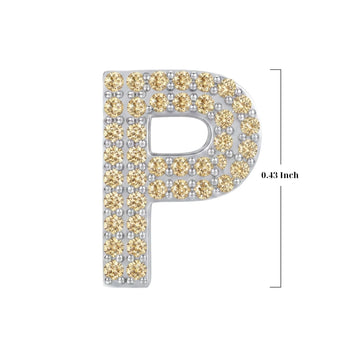 Gold Letter P / Rho Charm