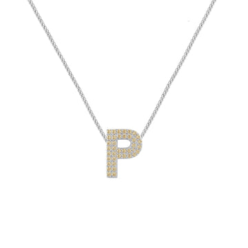 Gold Letter P / Rho Charm