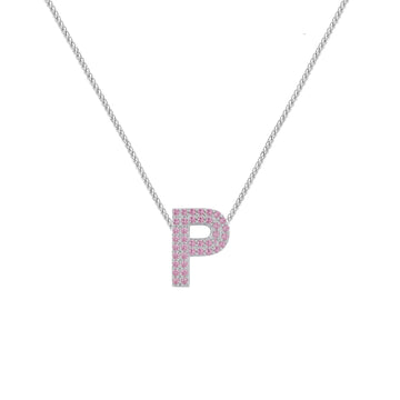 Pink Letter P / Rho Charm