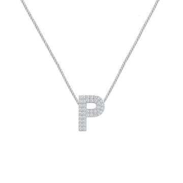Silver Letter P / Rho Charm