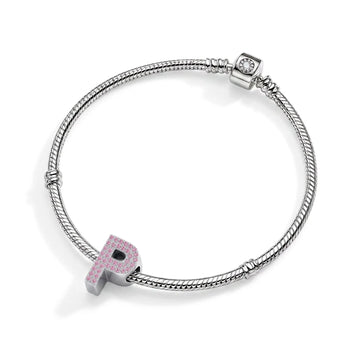 Pink Letter P / Rho Charm
