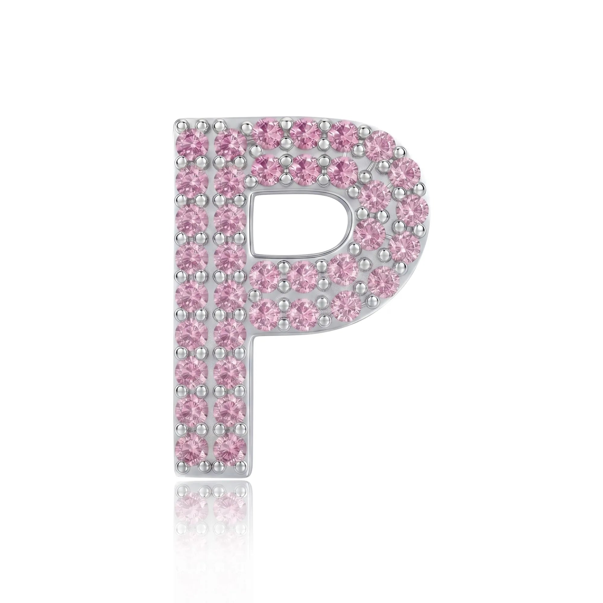 Pink Letter P / Rho Charm