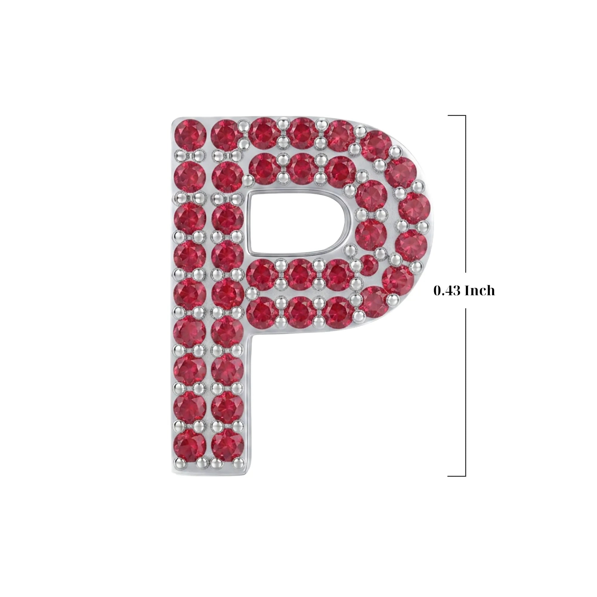 Red Letter P / Rho Charm