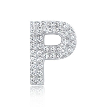 Silver Letter P / Rho Charm