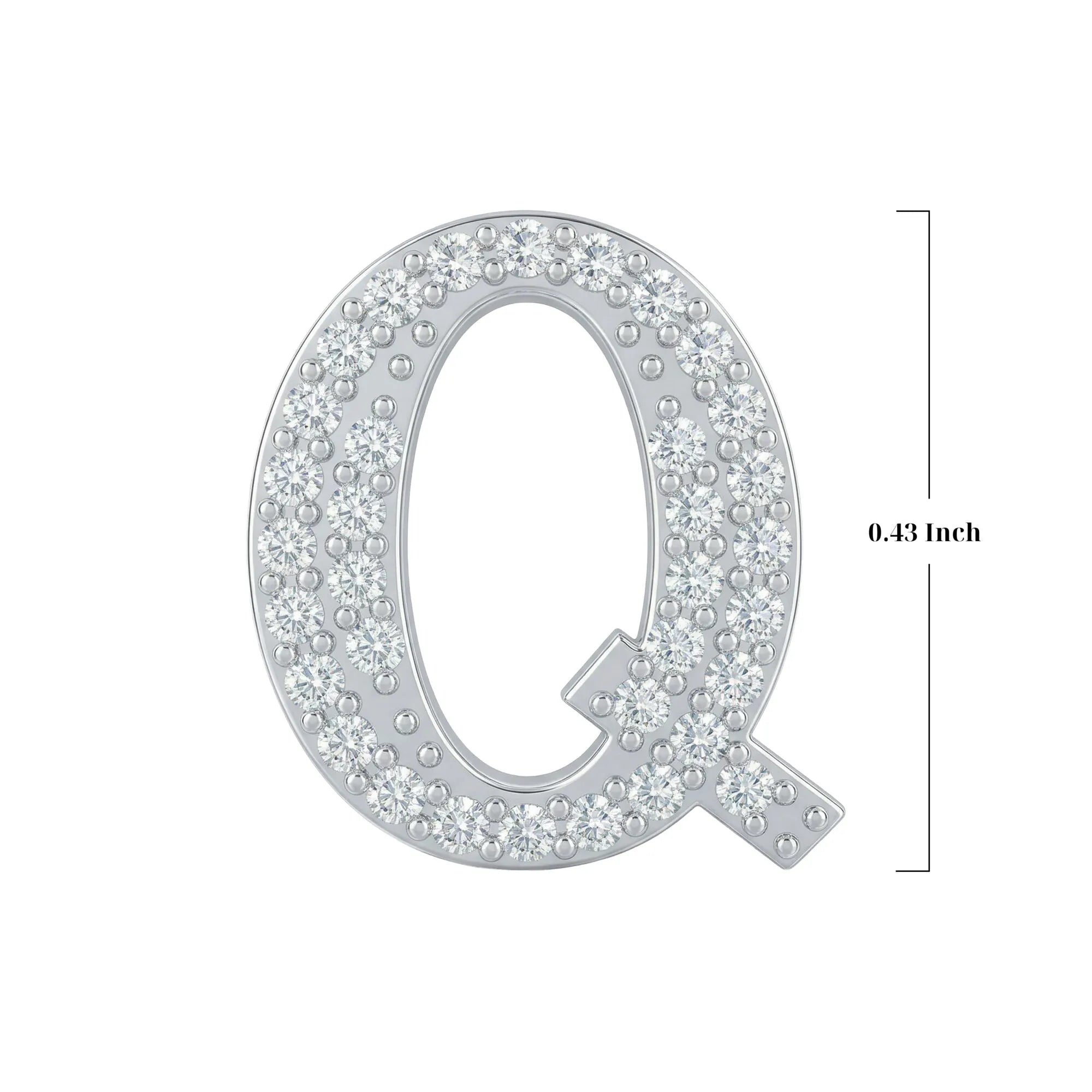 Silver Letter Q Charm