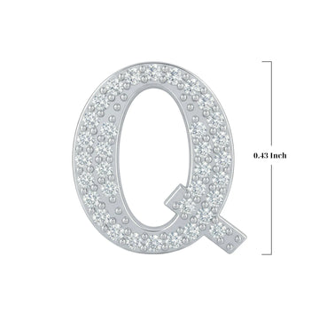Silver Letter Q Charm