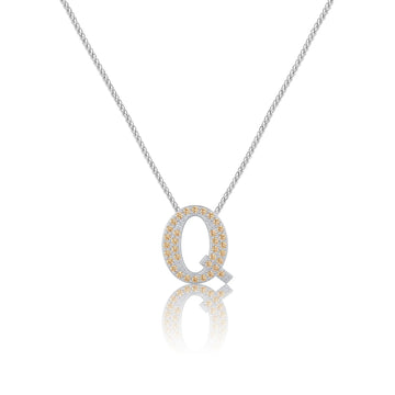 Gold Letter Q Charm
