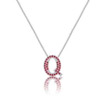 Red Letter Q Charm