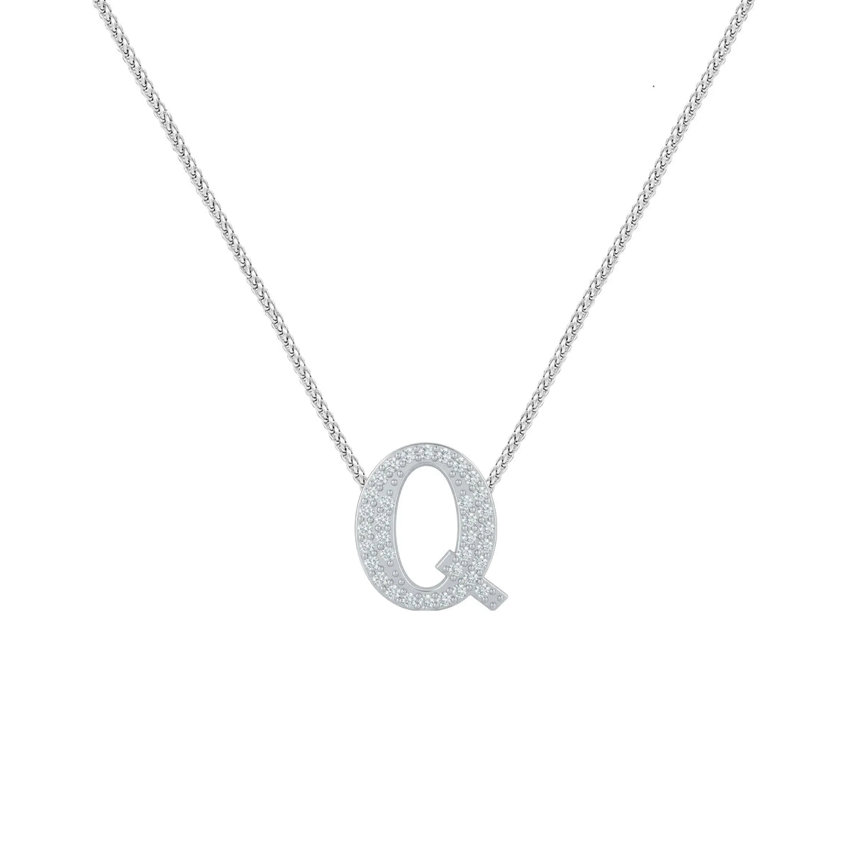 Silver Letter Q Charm