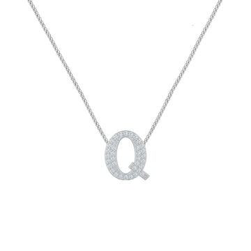 Silver Letter Q Charm
