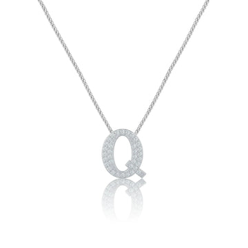 Silver Letter Q Charm