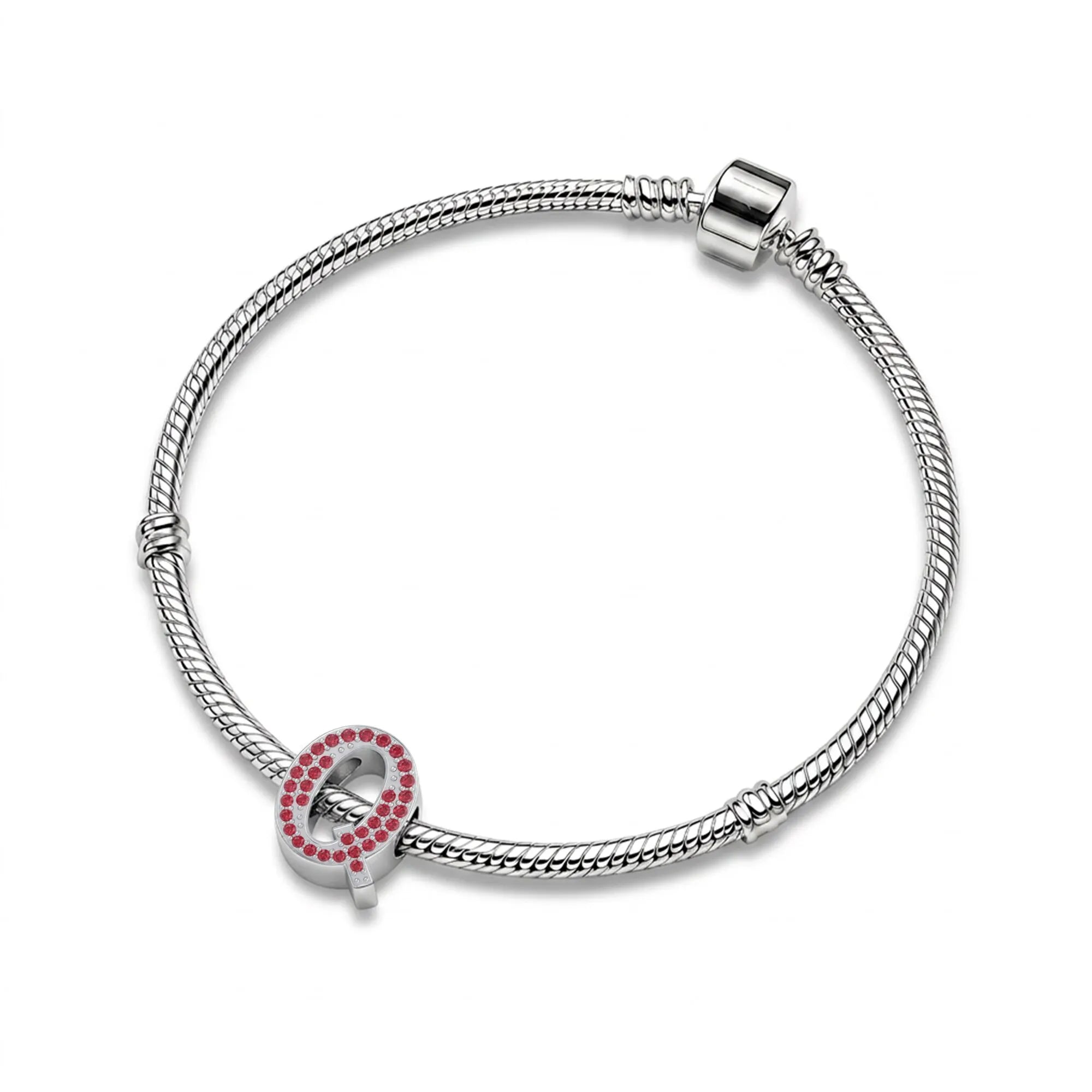 Red Letter Q Charm