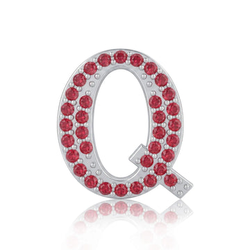 Red Letter Q Charm
