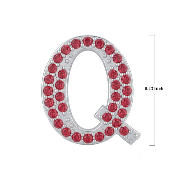 Red Letter Q Charm
