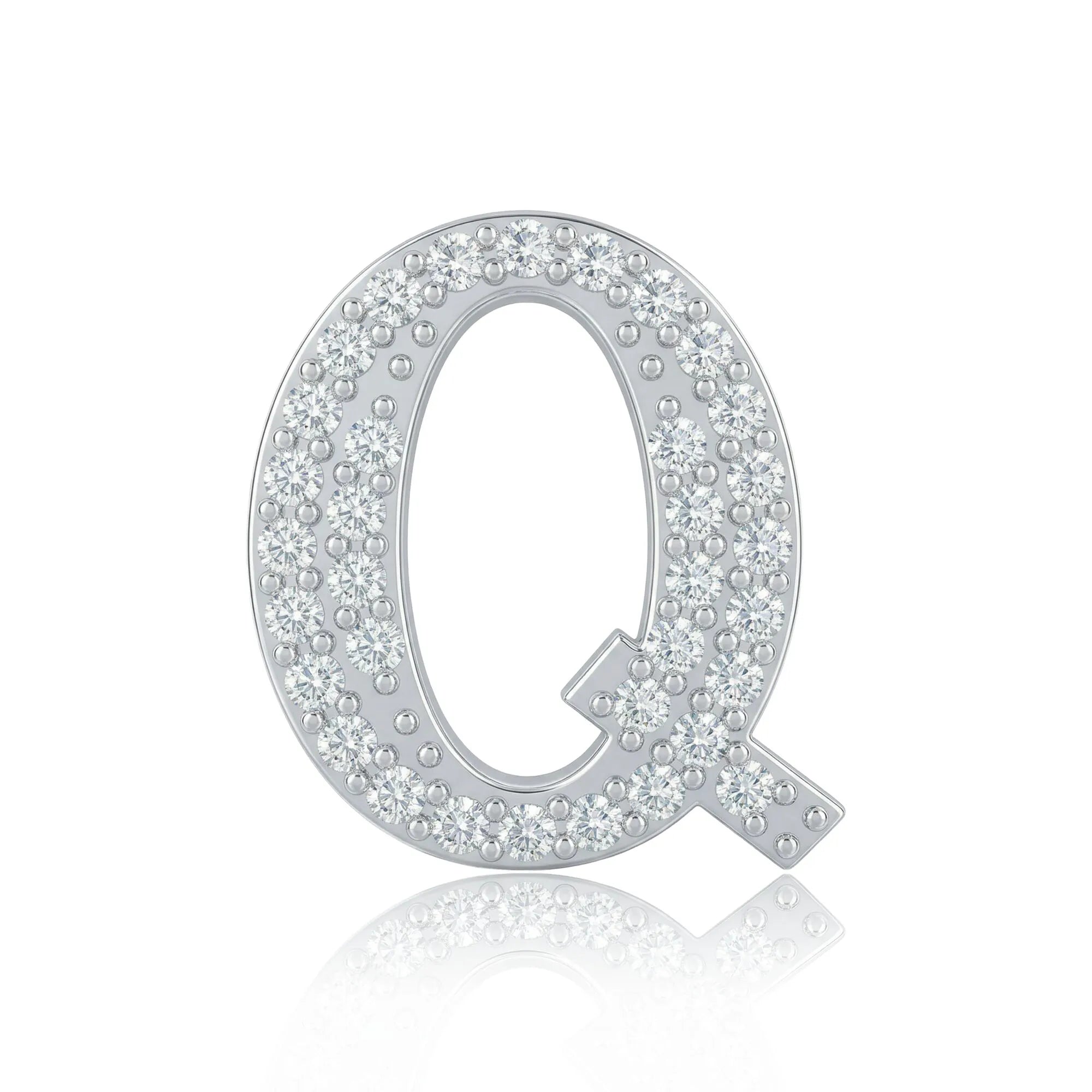 Silver Letter Q Charm