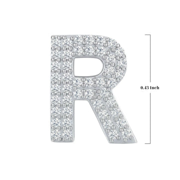 Silver Letter R Charm