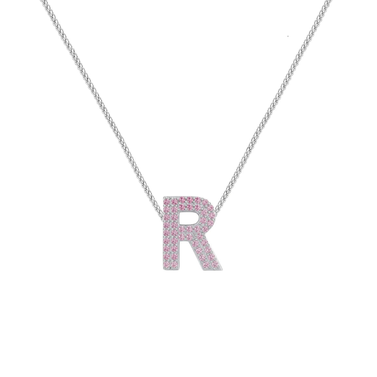 Pink Letter R Charm