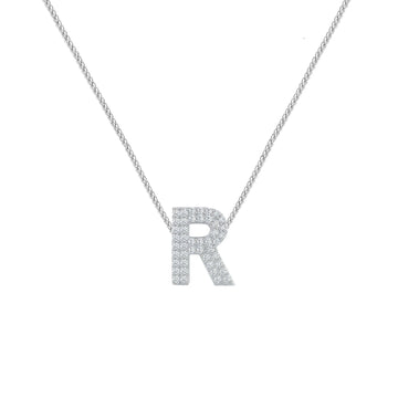 Silver Letter R Charm
