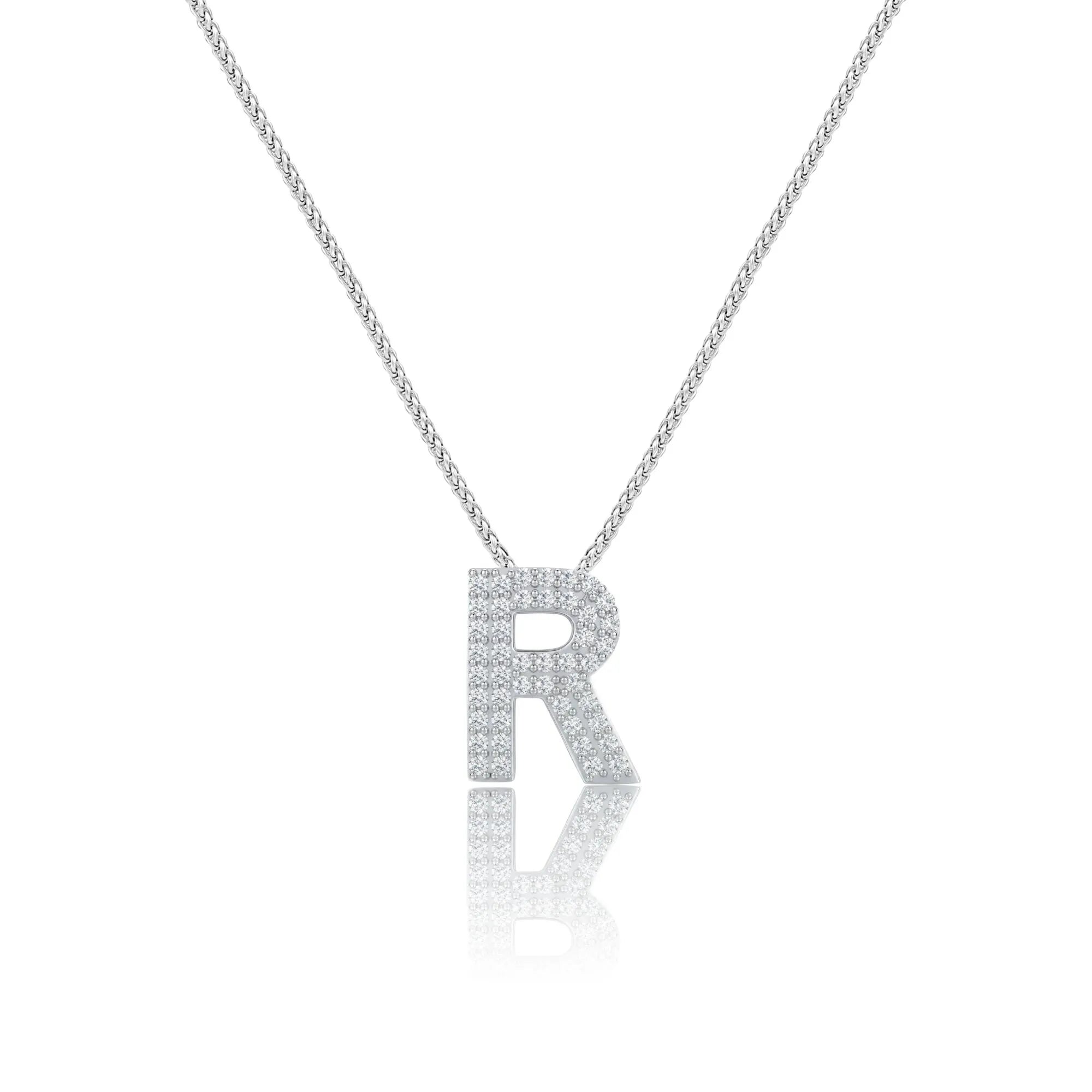 Silver Letter R Charm