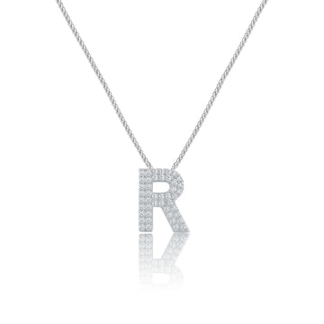 Silver Letter R Charm