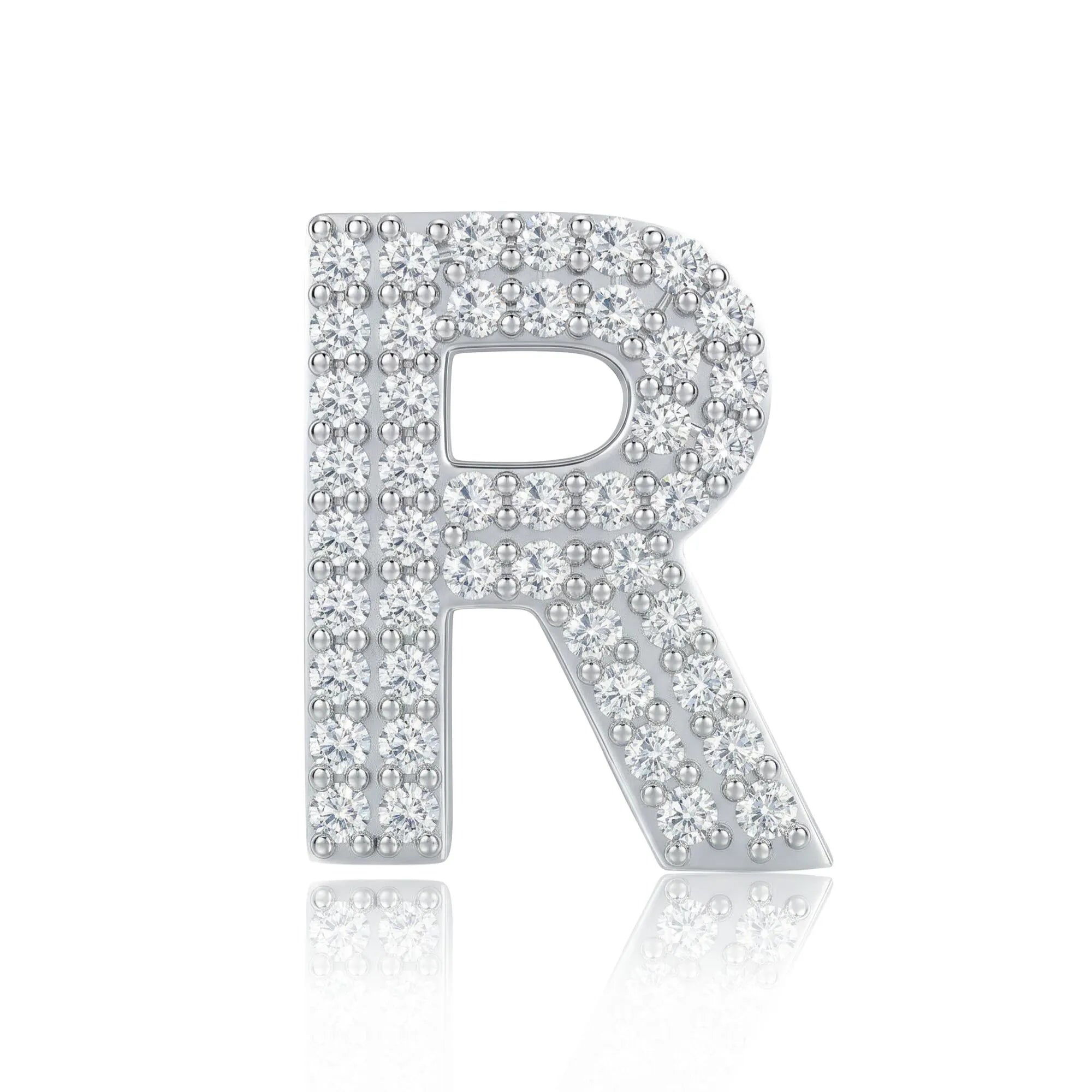 Silver Letter R Charm