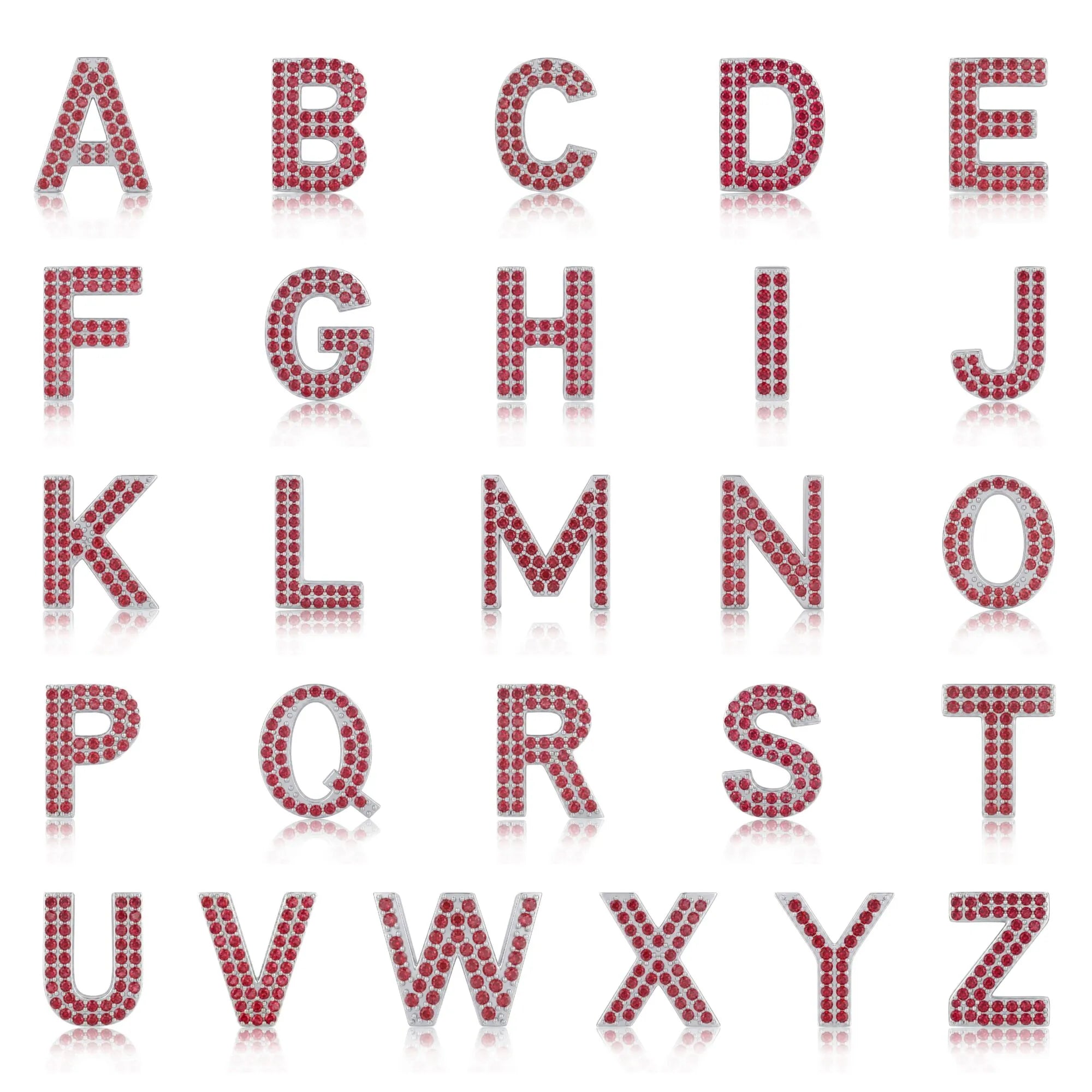 Red Letter B / Beta Charm with available English letter styles