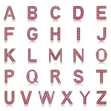 Red Letter B / Beta Charm with available English letter styles