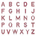 Red Letter A / Alpha Charm with available English letter styles